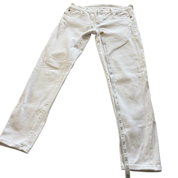 Ralph Lauren Denim & Supply Morgan Crop Skinny Jeans White Size 27 - Picture 9 of 14